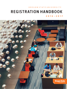 Registration Handbook 2016-2017 Summer in Corvallis