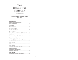 The Berkshire Scholar 2011 Layout 1