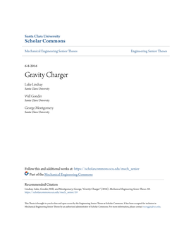 Gravity Charger Luke Lindsay Santa Clara University