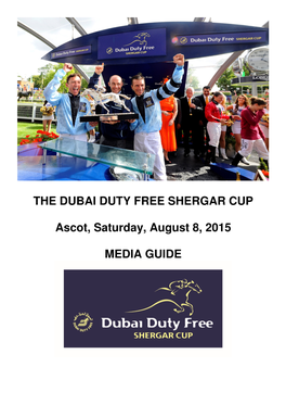 Dubai Duty Free Shergar Cup, Media Guide