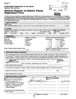 National Register of Historic Places Registration Form