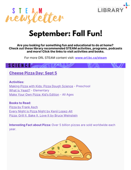 September: Fall Fun!