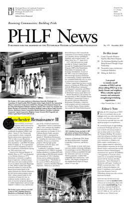 PHLF News No