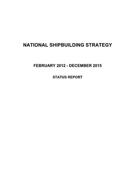 National Shipbuilding Strategy