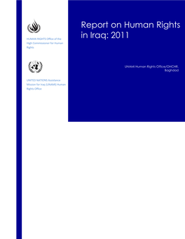 Report on Human Rights in Iraq: 2011