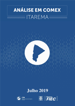 ITAREMA EDIÇÃO: Julho De 2019 (Dados Referentes Ao Período De Janeiro a Junho)