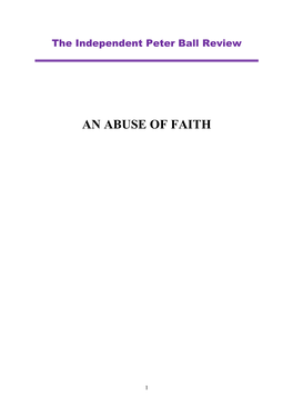 An Abuse of Faith