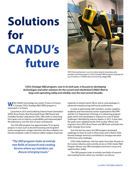 Solutions for CANDU's Future