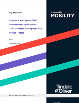 Final RTS Ten-Year Transit Development Plan