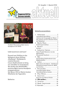 Tagesstätte Aktuell – 2014 Quartal 1