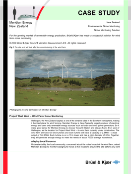 Meridian Energy New Zealand New Zealand Environmental Noise Monitoring Noise Monitoring Solution