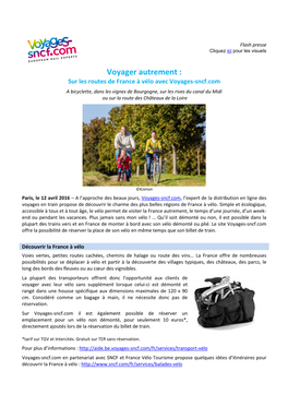 Voyager Autrement : Sur Les Routes De France À Vélo Avec Voyages-Sncf.Com