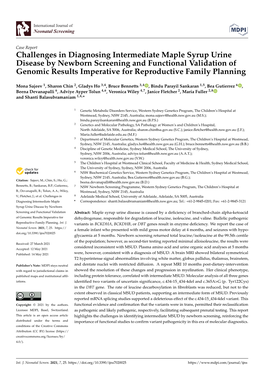 Challenges in Diagnosing Intermediate Maple Syrup Urine