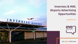 Inverness & HIAL Airports Advertising Opportunities