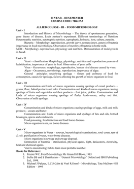 7BZOA3-Food Microbiology