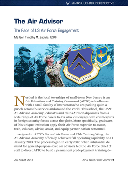 The Air Advisor: the Face of US Air Force Engagement