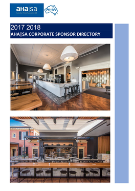 2017 2018 Aha|Sa Corporate Sponsor Directory