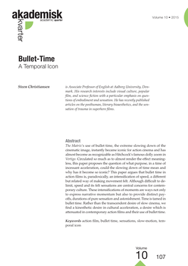 Bullet-Time Steen Christiansen