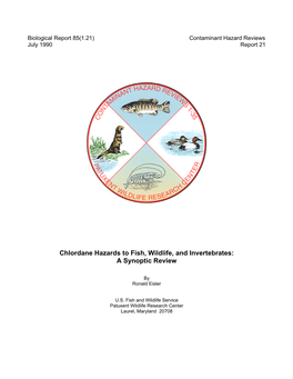Chlordane Hazards to Fish, Wildlife, and Invertebrates: a Synoptic Review