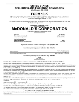Mcdonalds Corp