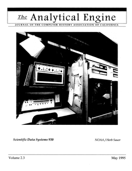The Analytical Engine JOURNAL of the COMPUTER HISTORY ASSOCIATION of CALIFORNIA