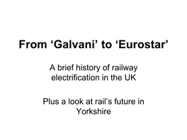 From 'Galvani'