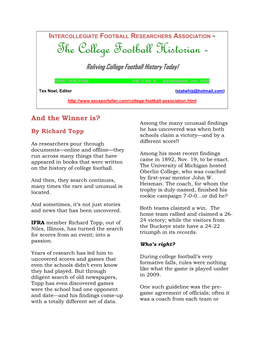 Intercollegiate Football Researchers Association Tm