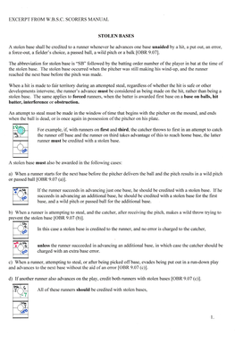 Stolen Bases Part 1 (PDF. 800Kb)