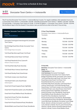 51 Bus Time Schedule & Line Route