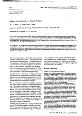 A Study of the Mechanism of the Jaffe Reaction