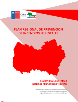 Ohiggins Plan Regional De Prevención De Incendios Forestales