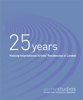 Hosting International Artists' Residencies in London