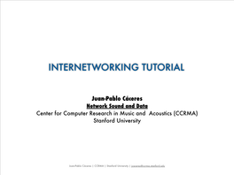 Internetworking Tutorial