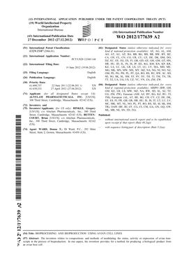 WO 2012/177639 A2 27 December 2012 (27.12.2012) P O P C T