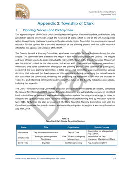 Appendix 2: Township of Clark September 2015