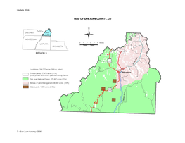 Map of San Juan County, Co