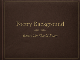 Poetry Background Slides