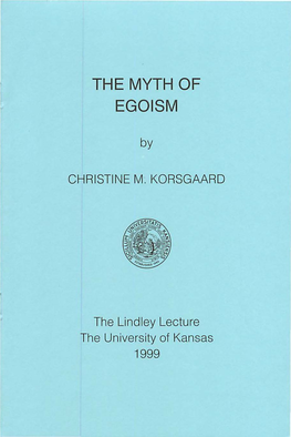 The Myth of Egoism-1999.Pdf