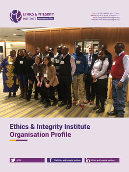 Ethics & Integrity Institute Organisation Profile