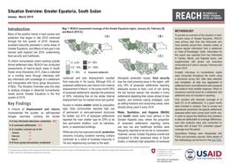 Greater Equatoria, South Sudan January - March 2019