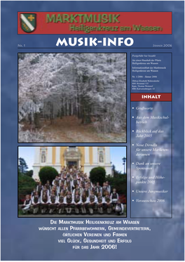 MUSIK-INFO Jänner 2006