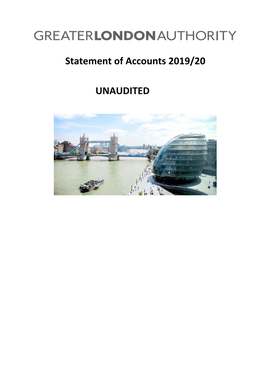 Statement of Accounts 2019/20 UNAUDITED