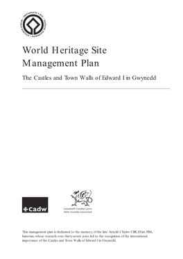 World Heritage Site Management Plan