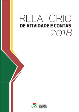 Relatório Contas 2018