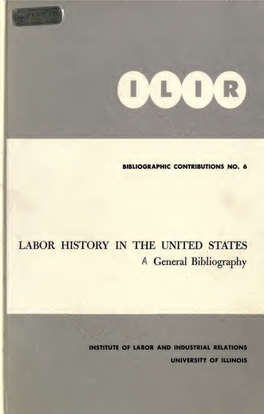 Labor History in the United States