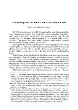 The Case of Medieval Genoa Rebecca Müller