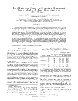 Use of Electroless Silver As the Substrate in Microcontact Printing of Alkanethiols and Its Application in Microfabrication