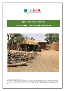 Nigeria Livelihood Profiles Sahel Mixed Cereals and Livestock (NG13)