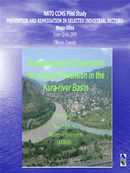 Transboundary Cooperation for Hazard Prevention in the Kura-River Basin