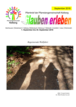 Pfarrbrief Der Pfarreiengemeinschaft Kelberg Begeisternde Wallfahrt: September 2019
